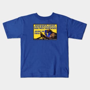 1915 Chicago Auto Race Kids T-Shirt